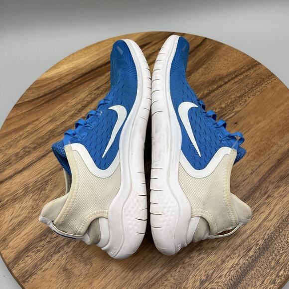 Nike Free RN 2018 Shoes Womens 8.5 Blue Running Comfort Lightweight Gym Sneakers - Picture 6 of 8